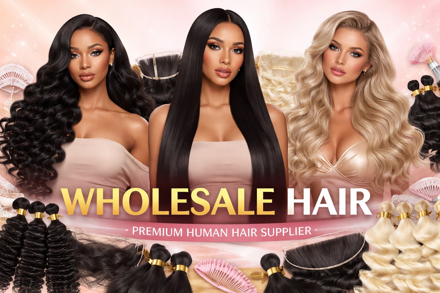 Premium hair promotion banner